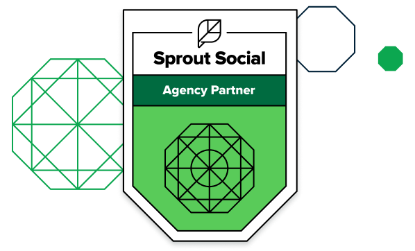 Insignia de Agencia Partner de Sprout Social